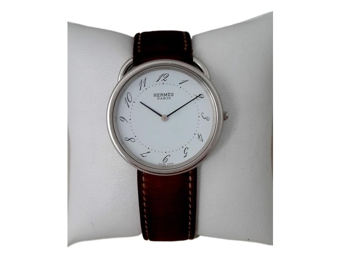 Hermès Relógios finos Branco Aço  ref.90130