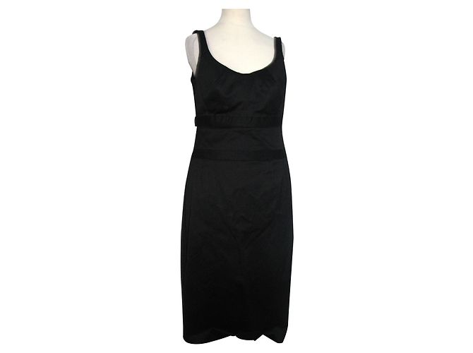 Vestido La Perla negro de algodón y elastano