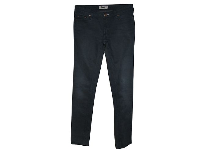 Acne Kex Thunder Skinny Jeans Blue Denim