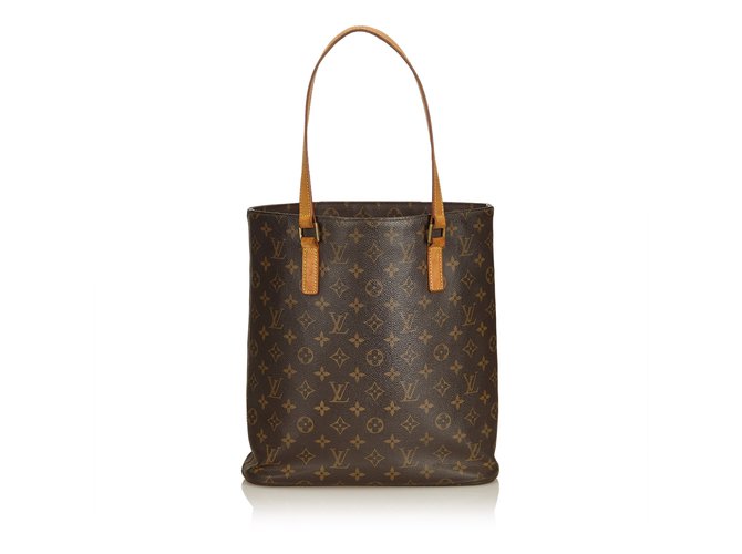 Louis Vuitton Monogram Vavin GM Brown Leather Cloth  ref.90218