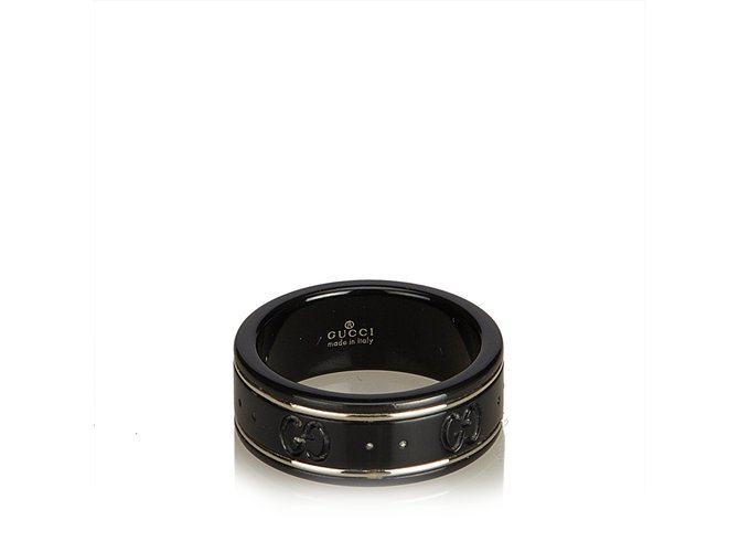 Gucci Icon Ring Rings Other,Metal Black 