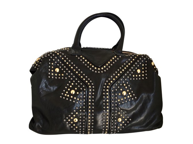 Yves Saint Laurent Handbags Black Leather  ref.90336