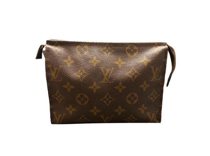 Louis Vuitton Clutch bags Brown Cloth  ref.90386