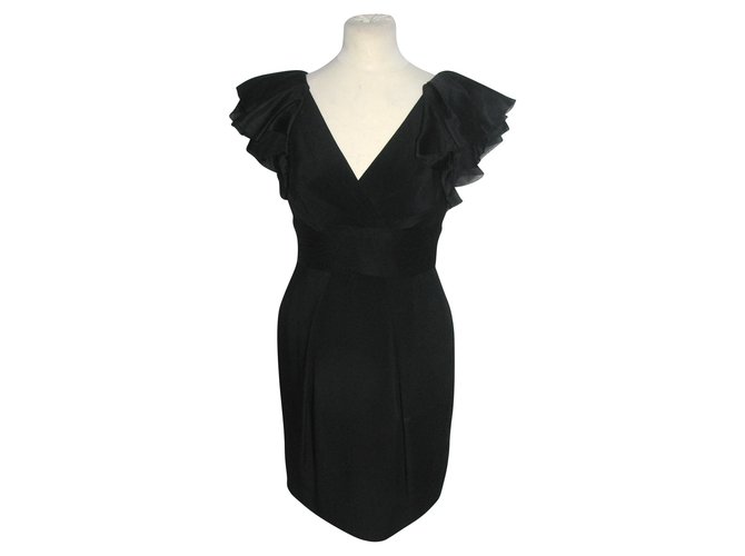 Marchesa Dresses Black Silk  ref.90395