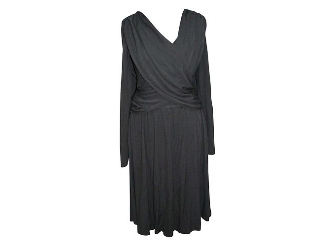 Halston Heritage Kleid aus grauer Viskose