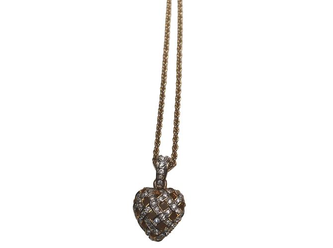 Swarovski Herzanhänger Kette vergoldet Golden