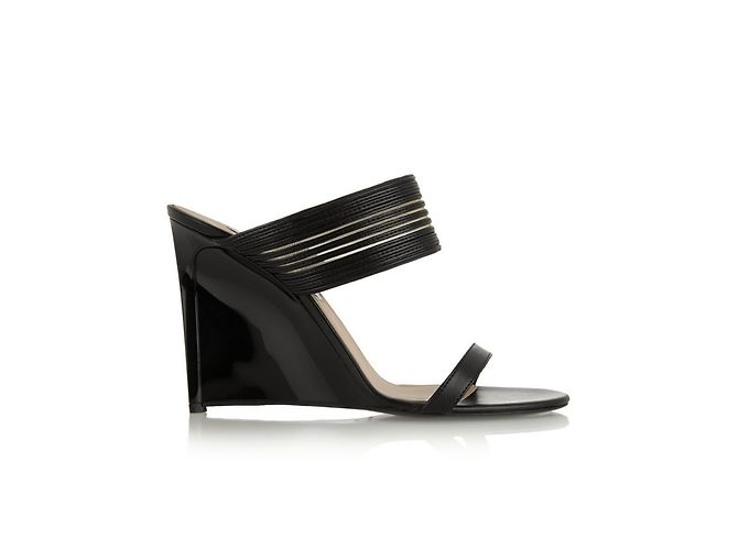 Mule con zecca Diane Von Furstenberg Valencia in pelle nera Nero