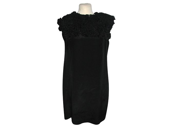 Paul Smith Black Label Seidenkleid schwarz