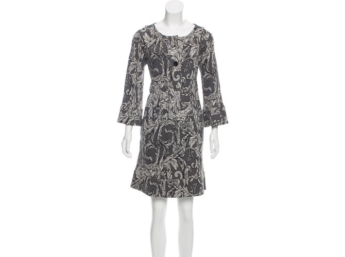 Diane Von Furstenberg Gaby wool dress Grey Dark grey Acrylic  ref.90592