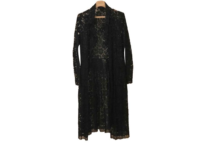 La Perla Mantel aus Spitze Schwarz
