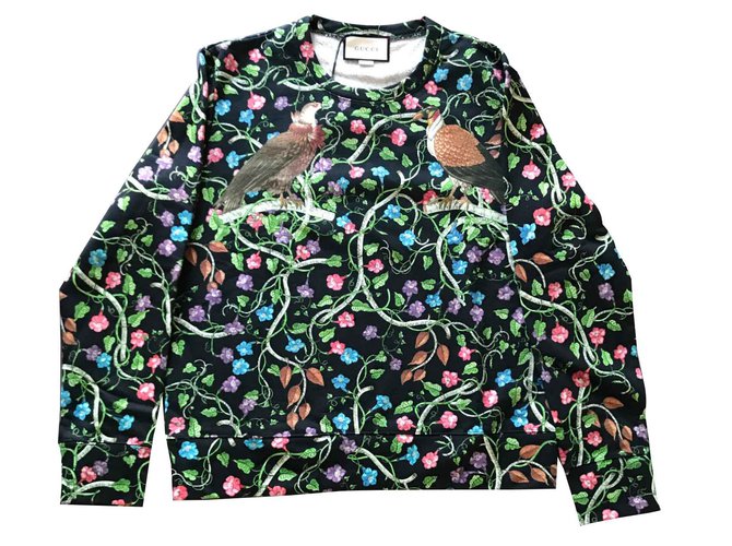 Gucci suéter Preto Algodão  ref.90635