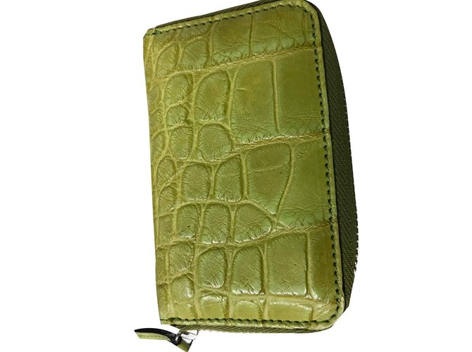 STUNNING Kelly Style Green Crocodile Purse By LIONHEART - Made In Italy  AMAZING BAG - HIGH QUALITY ! #675934 | Auctionninja.com