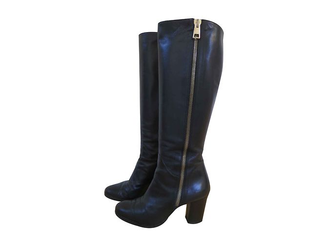 Vero Cuoio Lederstiefel Schwarz Größe 39