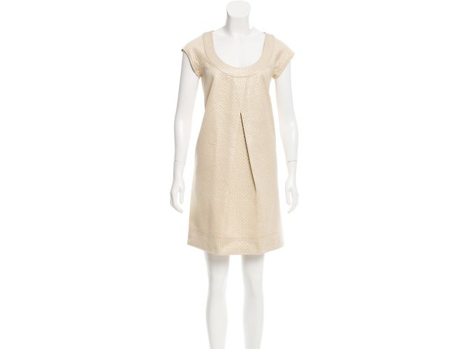 Diane Von Furstenberg Ayuka Minikleid Gold Beige Golden
