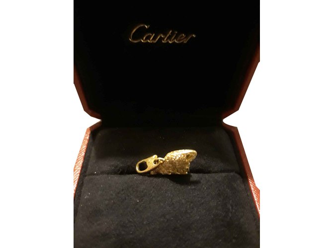 cartier gold panther pendant