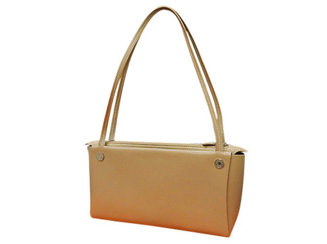 Hermès Shoulder Bag / purse Beige Leather  ref.90836