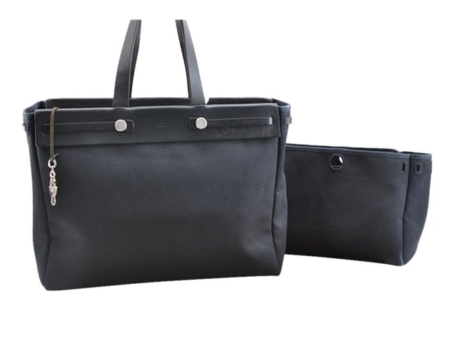 Hermès Her Bag Cabas GM Black  ref.90852