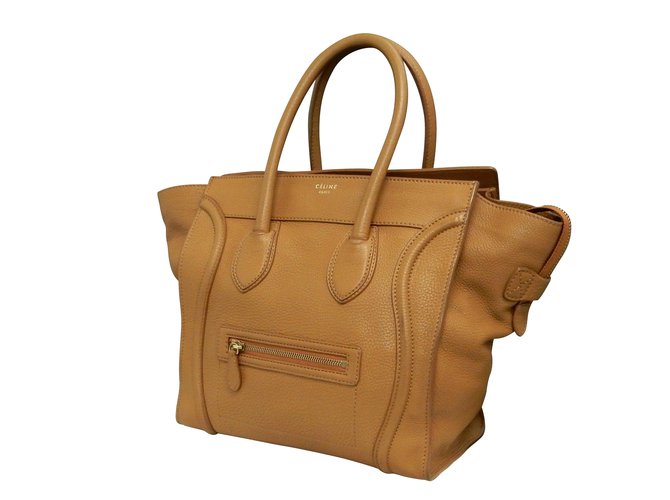 Céline Mini Luggage Brown Leather  ref.90858