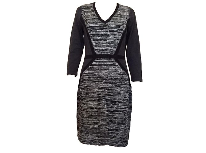 Calvin Klein Kleid Beige Acryl Grösse M