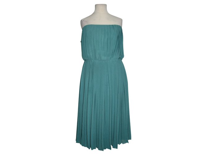 Halston Heritage Vestidos Verde Poliéster  ref.90982