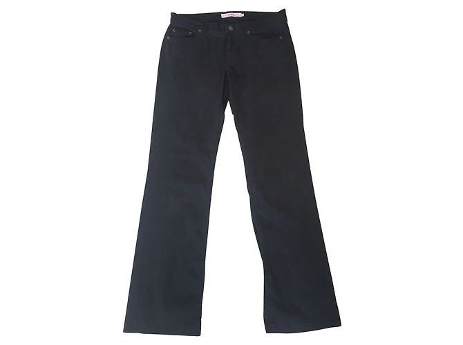 Calça jeans Red Valentino preta com renda Preto