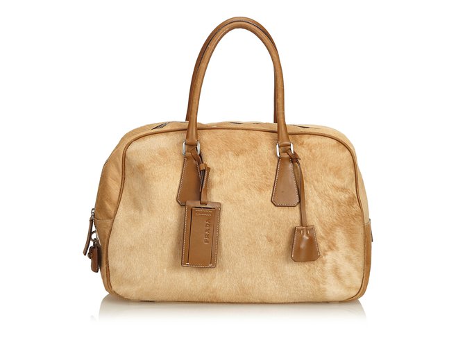 prada leather travel bag