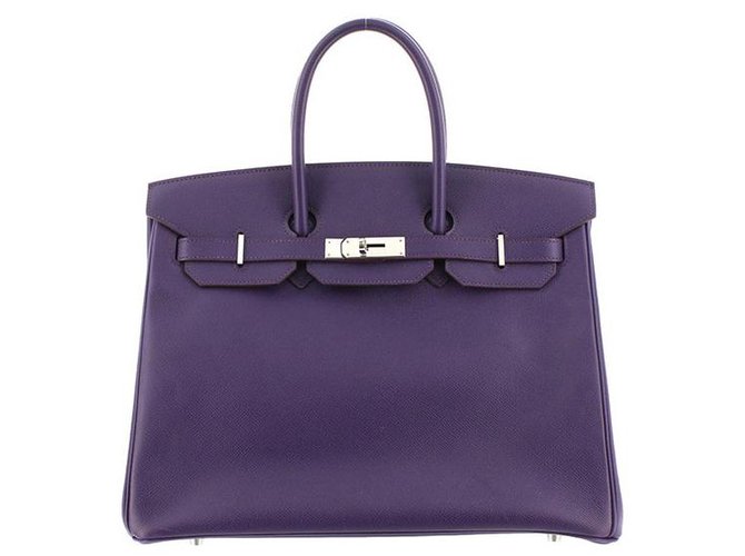Hermès Birkin Epsom 35 Cuir Violet  ref.91095