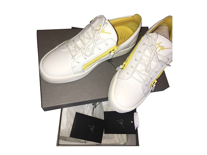 Sneakers Giuseppe Zanotti in pelle bianca Bianco
