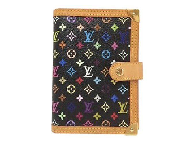 Love this Louis Vuitton PM agenda in black multicolor #fashion