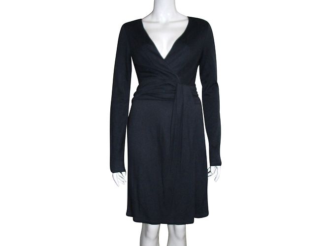 Halston Heritage Drapiertes Kleid Dunkelgrau Anthrazitgrau