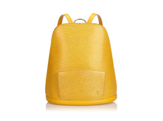 Louis Vuitton And Gobelins Yellow Leather  ref.91296