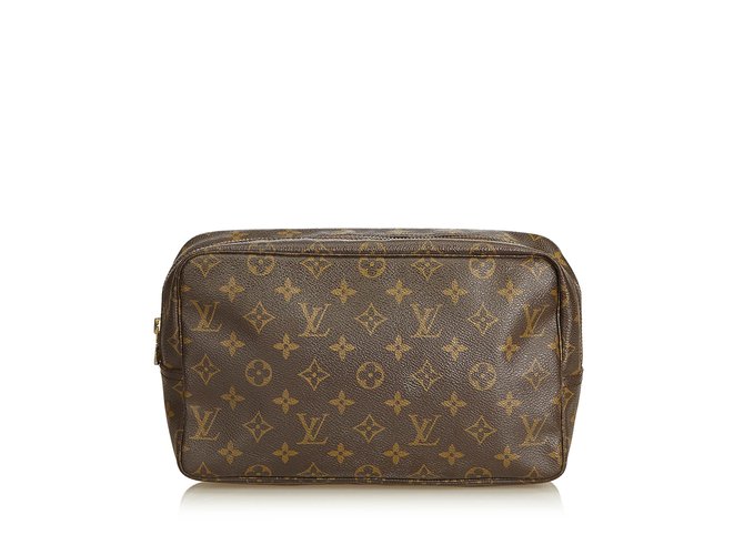 Louis Vuitton Monogram Toiletry Bag 28 Brown Cloth  ref.91315
