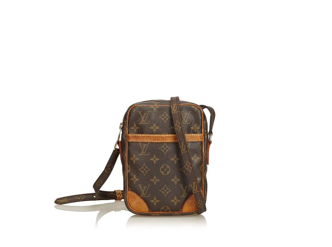 Louis Vuitton Monogram Danube Brown Leather Cloth  ref.91363