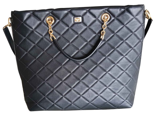 Dolce & Gabbana Handbags Black Leather Patent leather  ref.91442