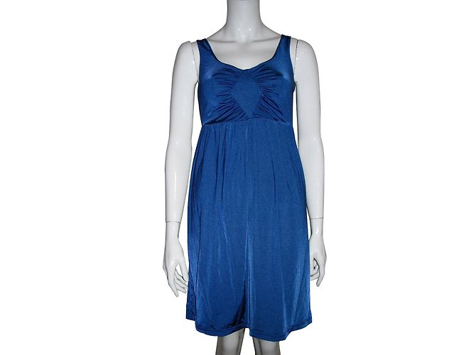 Vestido elástico azul eléctrico Zimmermann