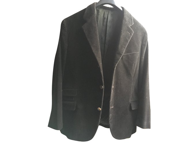 Hermès chaqueta Negro Algodón  ref.91669