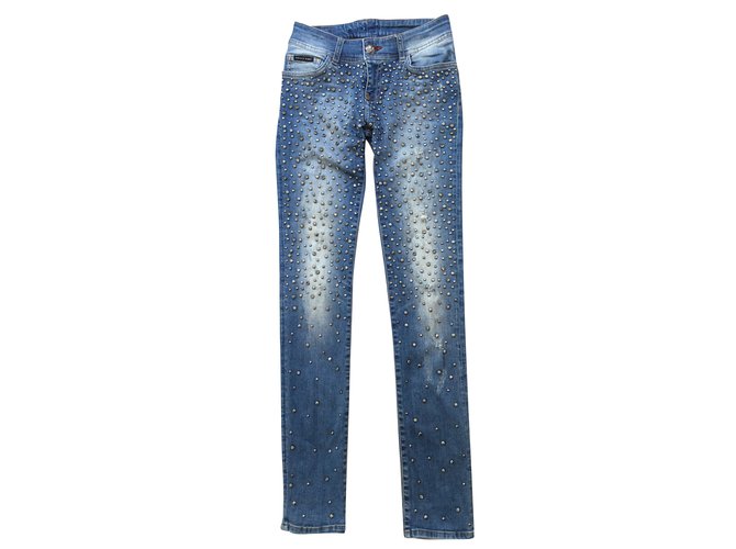 Philipp Plein Jeans Blue Cotton  ref.91675