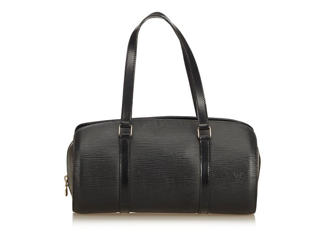 Louis Vuitton And Soufflot Black Leather  ref.91731