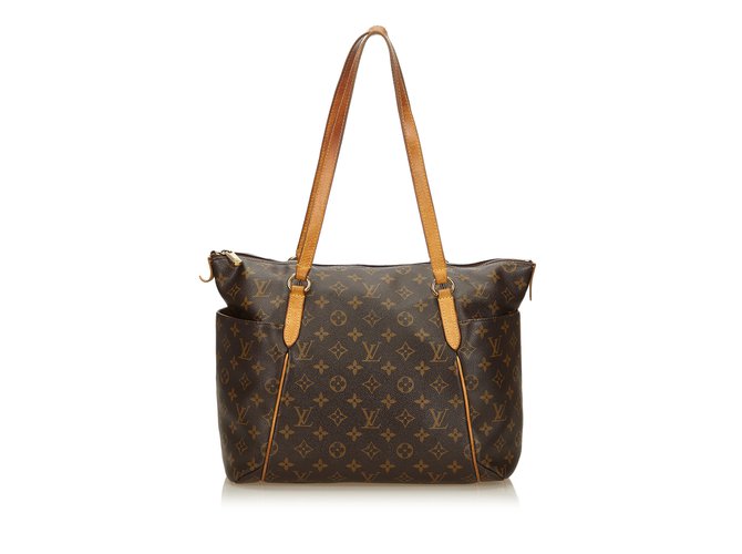 Louis Vuitton Monogram Totally PM Brown Leather Cloth ref.91803 - Joli  Closet
