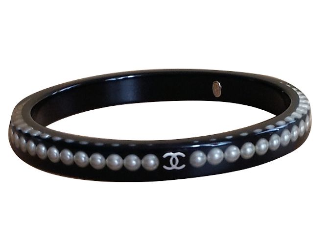 Chanel pulsera Negro