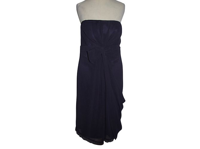 Vera Wang Trägerloses Kleid Mädchen Linie Lila
