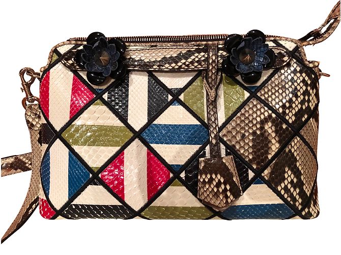 Fendi Python Handbag Multi Color Multiple colors