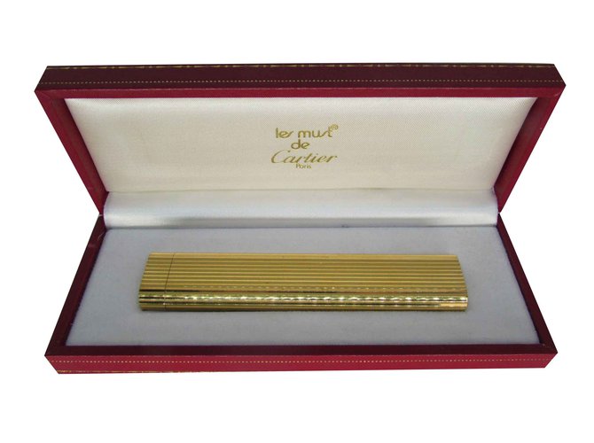 Cartier Bolsas, carteiras, casos Dourado Banhado a ouro  ref.91882