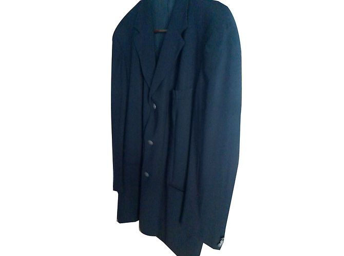 Cerruti 1881 Black Wool Blazer Jacket