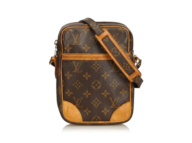 Louis Vuitton Monogram Danube Brown Leather Cloth  ref.91950