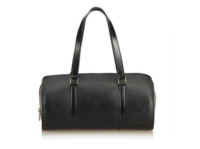 Louis Vuitton And Soufflot Black Leather  ref.91957