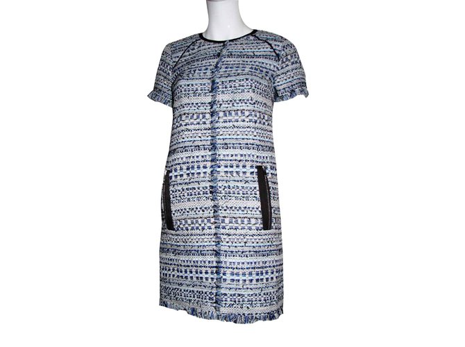 Karl Lagerfeld Tweet with metallic thread dress Multiple colors Cotton Polyester  ref.92125