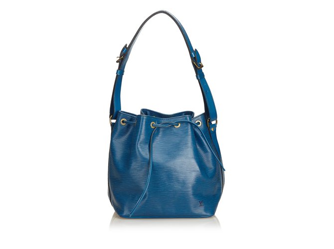 Louis Vuitton Epi Noe Azul Couro  ref.92173