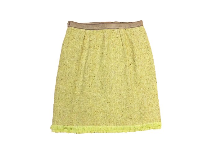 Paule Ka Skirts Yellow Wool  ref.92187