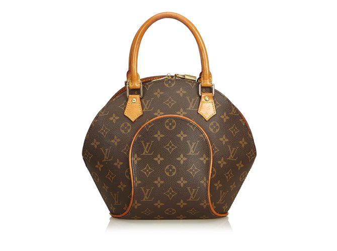 Louis Vuitton Monogram Ellipse PM Brown Leather Cloth  ref.92211